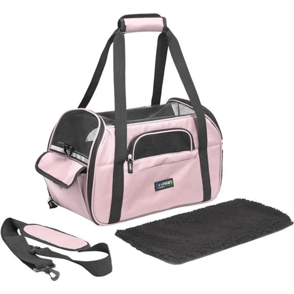 Soft-Sided Kennel Pet Carrier for Small Dogs, Cats, Airline Approved Carriers